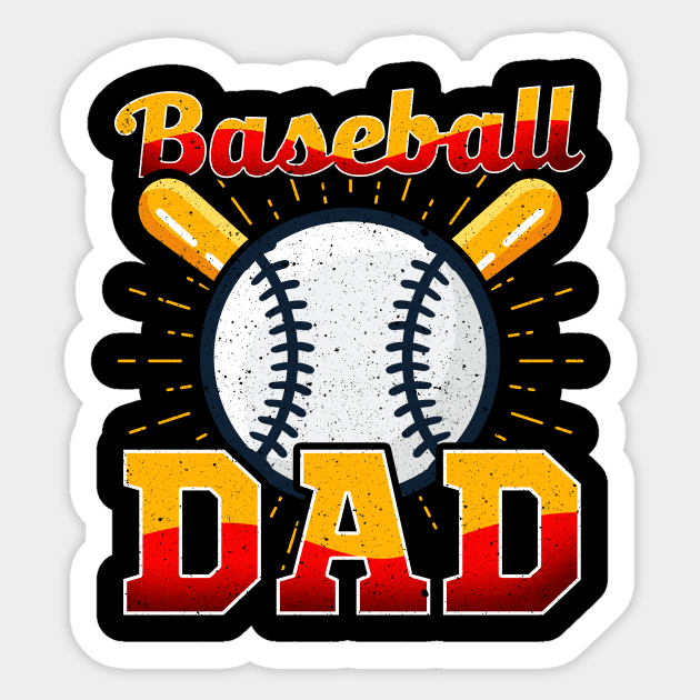 Baseball Dad Awesome Coach & Parent Sticker by theperfectpresents